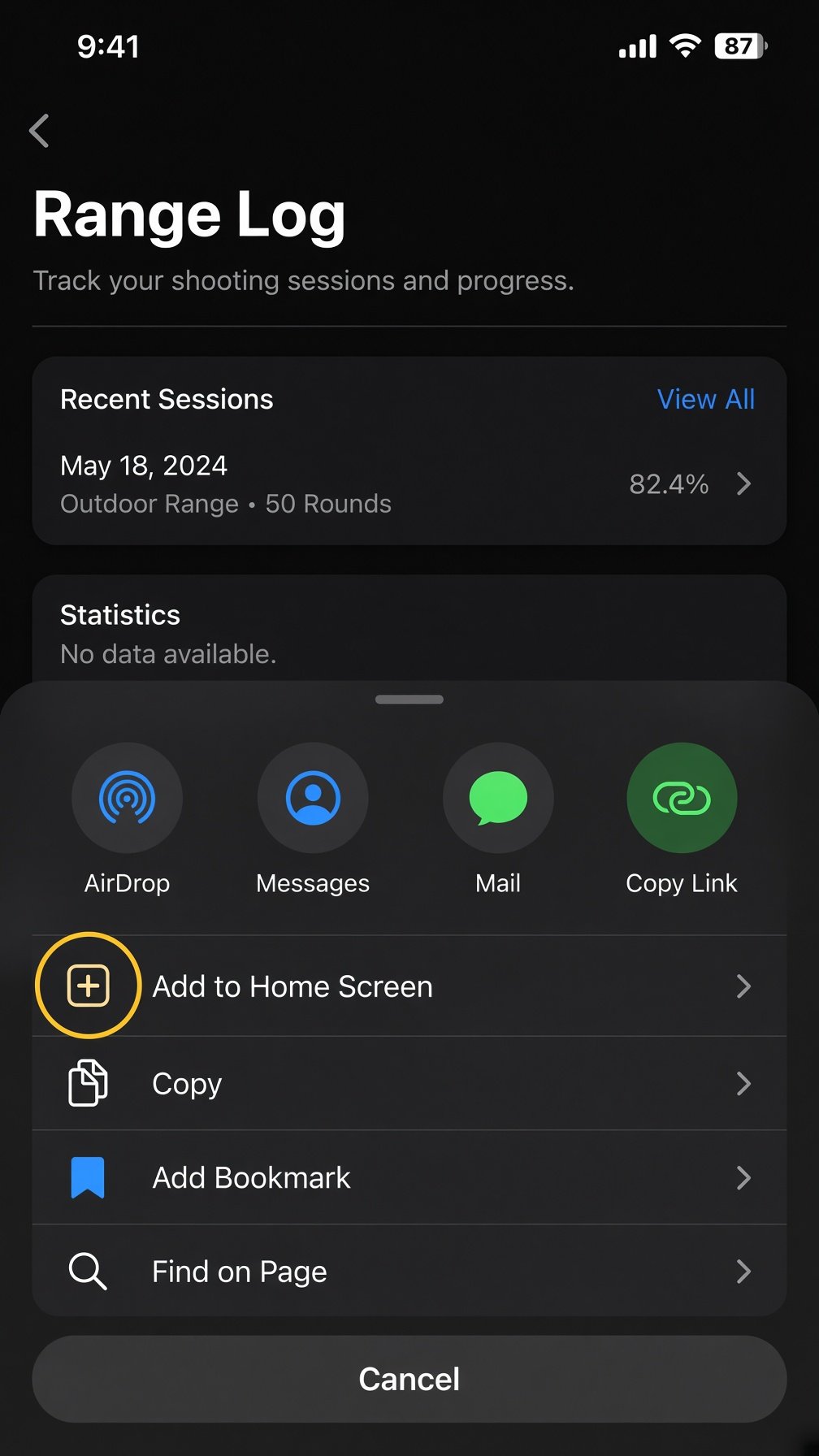 Step 2: Add to Home Screen